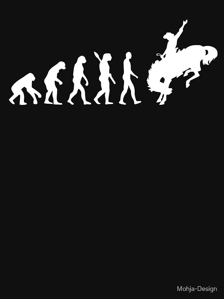 Cowboy / Rodeo - Human Evolution / Darwin by Mohja-Design