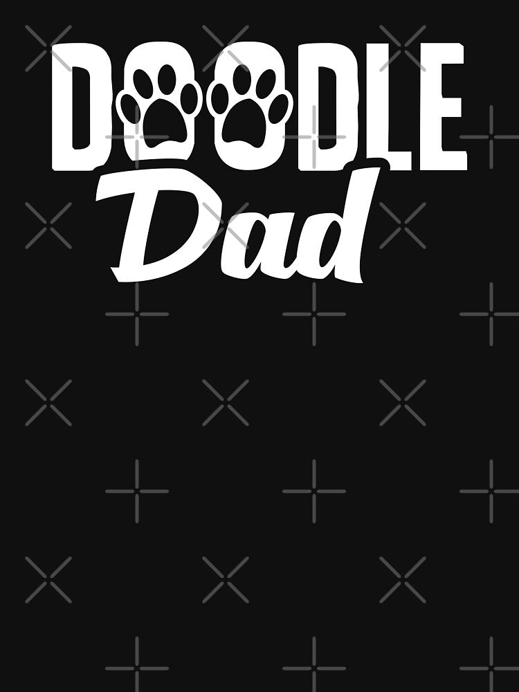 Doodle Dad, Cute Golden Doodle  Fathers Day Paws, Best Doodle Dad Ever Pet Lover Owner by Merchking1