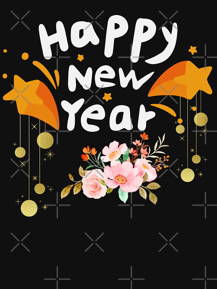 2023 New Year Gift with flowers for your loved one: mother, father, sister, brother, uncle, aunt, grandfather, grandmother, and wife by dsignstore911