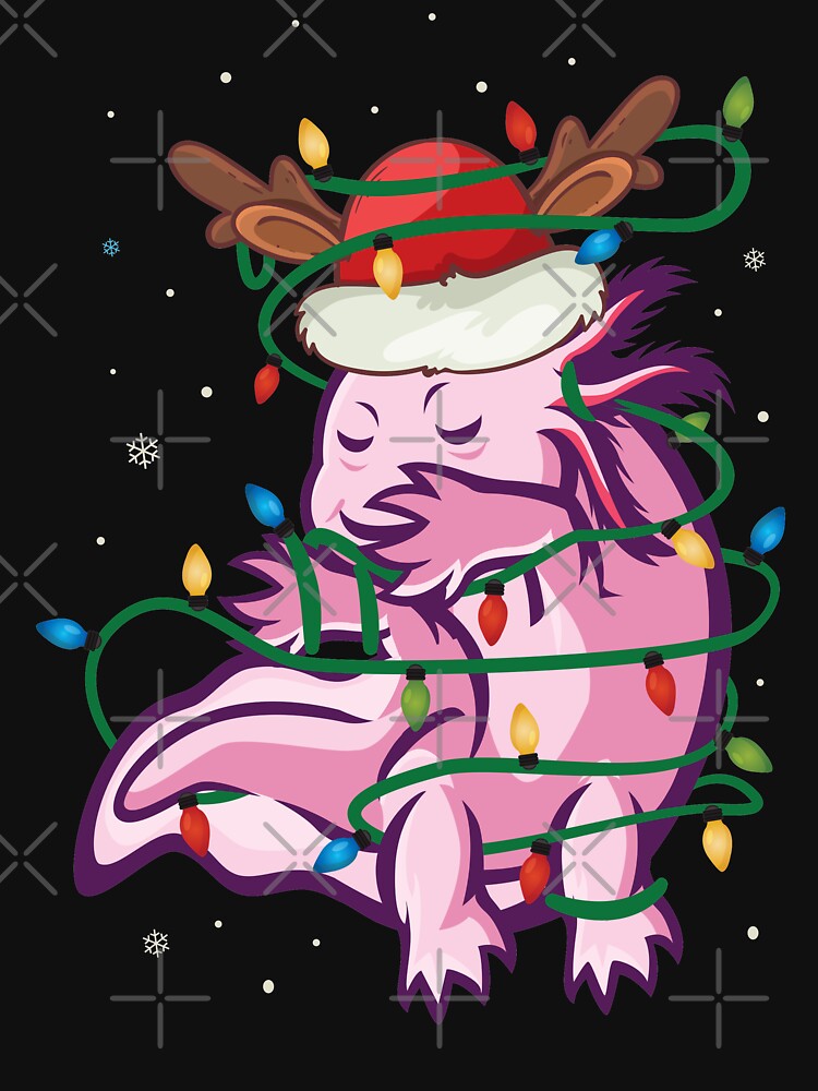 Christmas Axolotl Dabbing Pajama Xmas by TeeServes