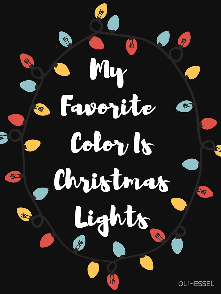 My favorite color is christmas lights by OLIHESSEL