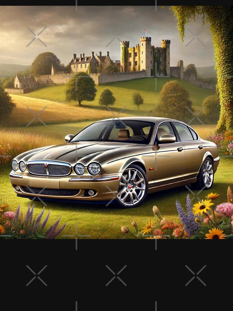 2004 Jaguar XJ8 in Gold with Castle Elegance by Meta2Physical Unisex