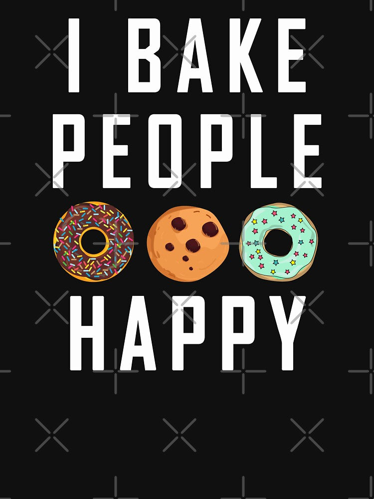 I Bake People Happy donut and cookie by Space Art