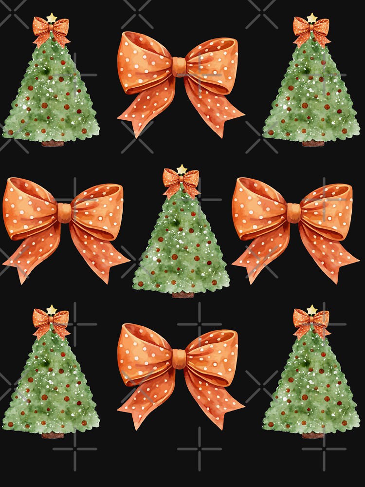Coquette Bow Christmas Tree Men Women Kids by AdelinaPi