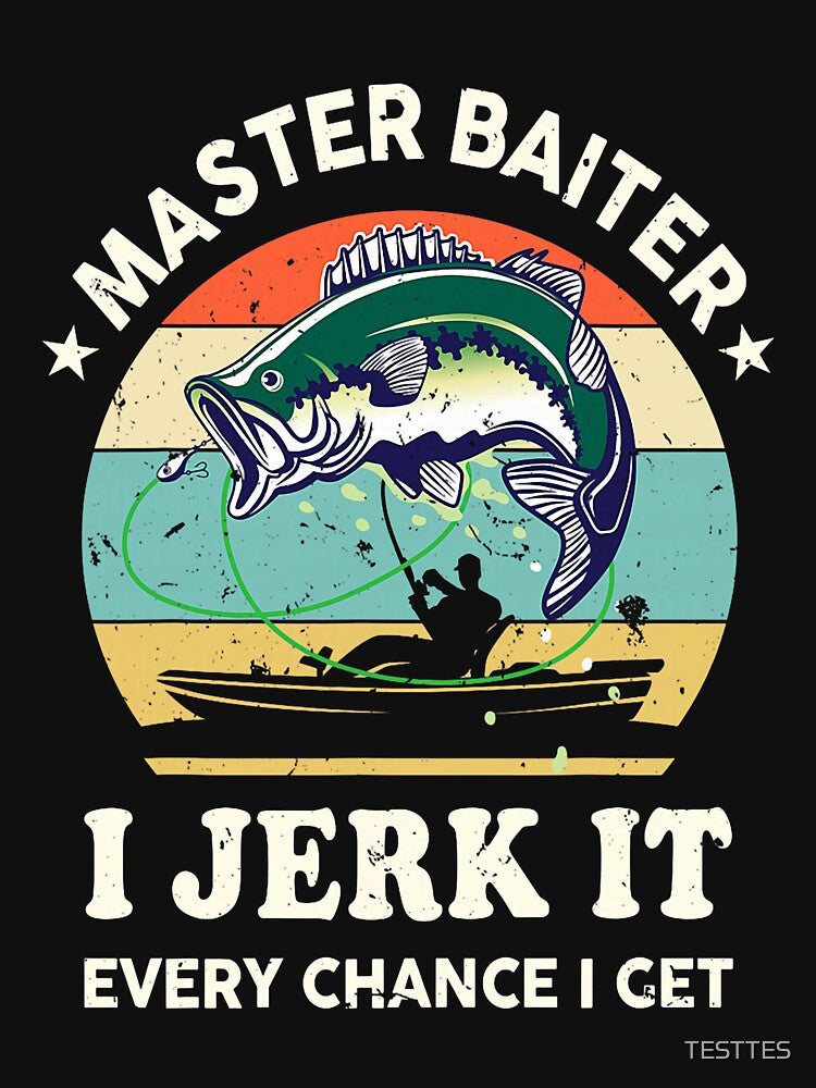 Master-Baiter Kayak Fishing Dad Grandpa Bass Fish by TESTTES