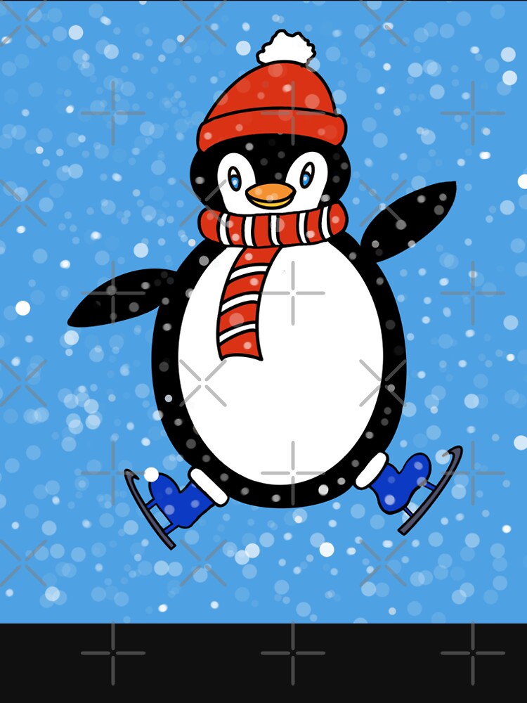 Festive Penguin by Sartoris Art