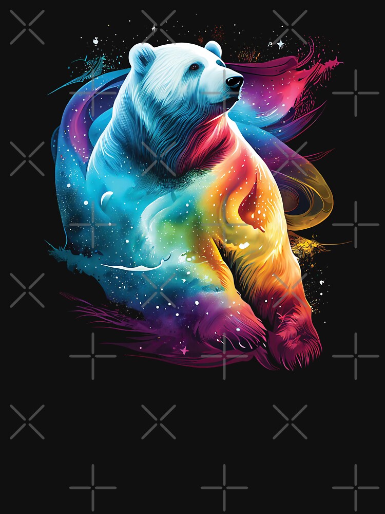 Colorful Northern Lights - Cosmic Polar Bear by RailoImage