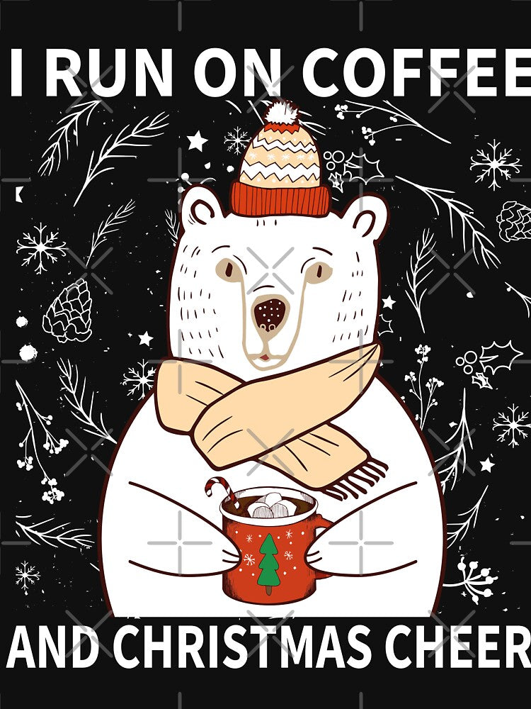 I Run On Coffee and Christmas Cheer Coffee Lover Gift by zackup