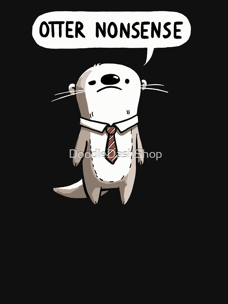 Otter Nonsense Working Otter by DoodleDashShop
