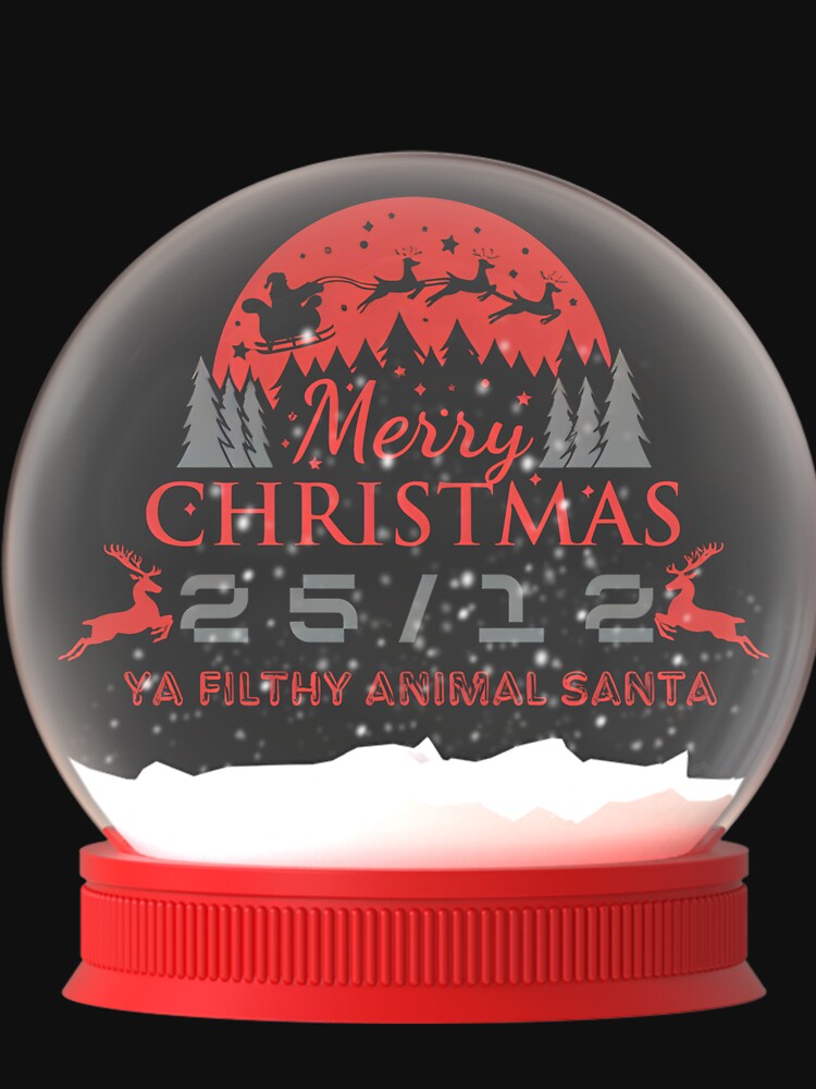 merry christmas ya filthy animal santa by myshop102