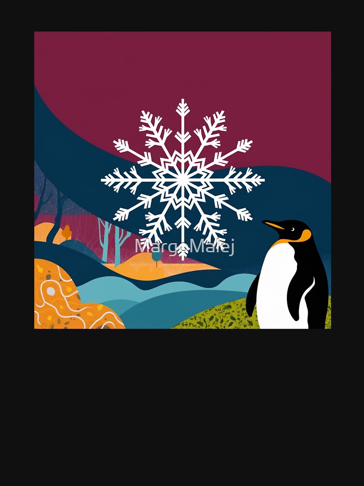 Penguin and snow by MargoMalej