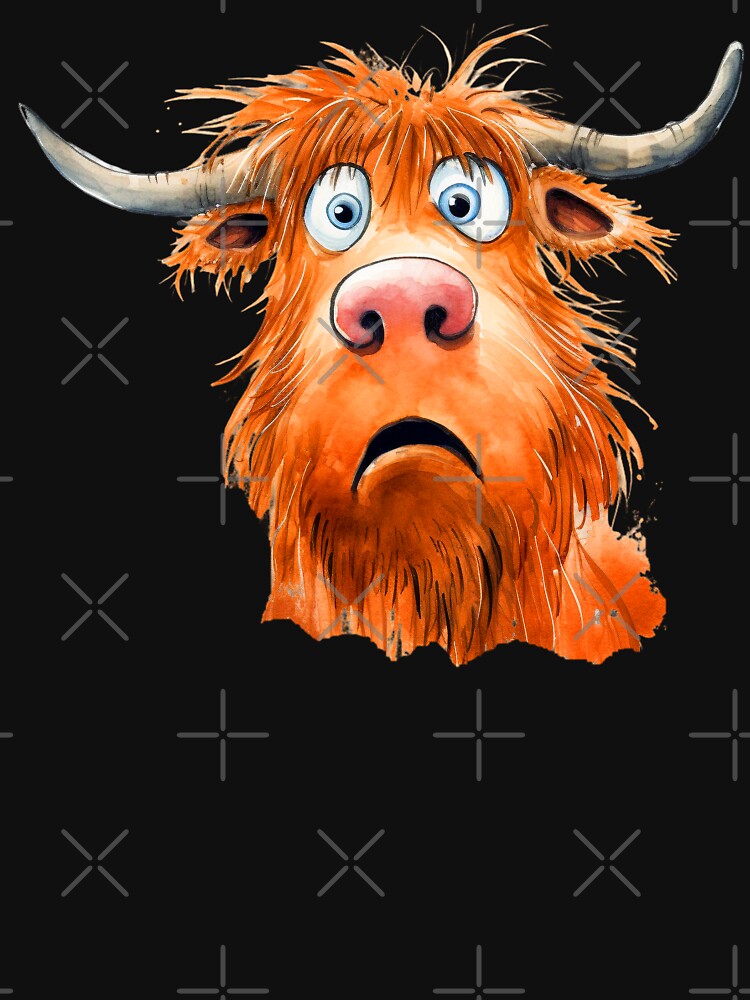 Funny Highland Cow by Dawidsz79