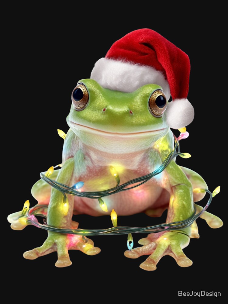 Frog in Christmas Lights by BeeJoyDesign