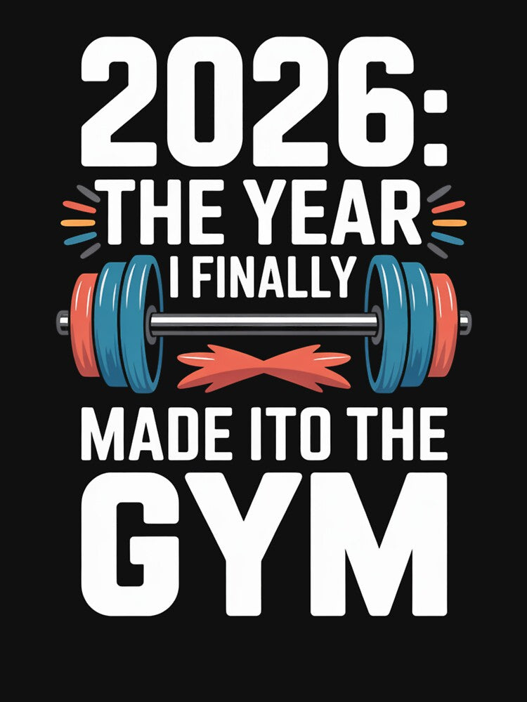 2026: New Year New Me - Retro Fitness Barbell Motivation by DarylWelsh2024