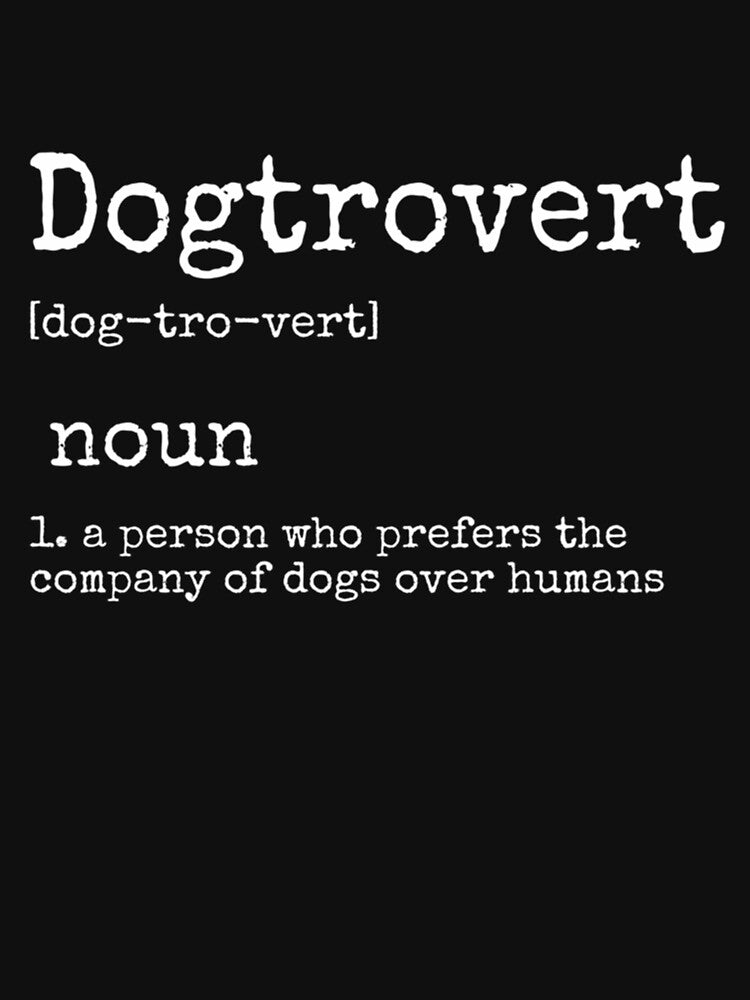 Dogtrovert Definition Funny Dog Aesthetic Introvert Gift by HUBERitC-oCYCN