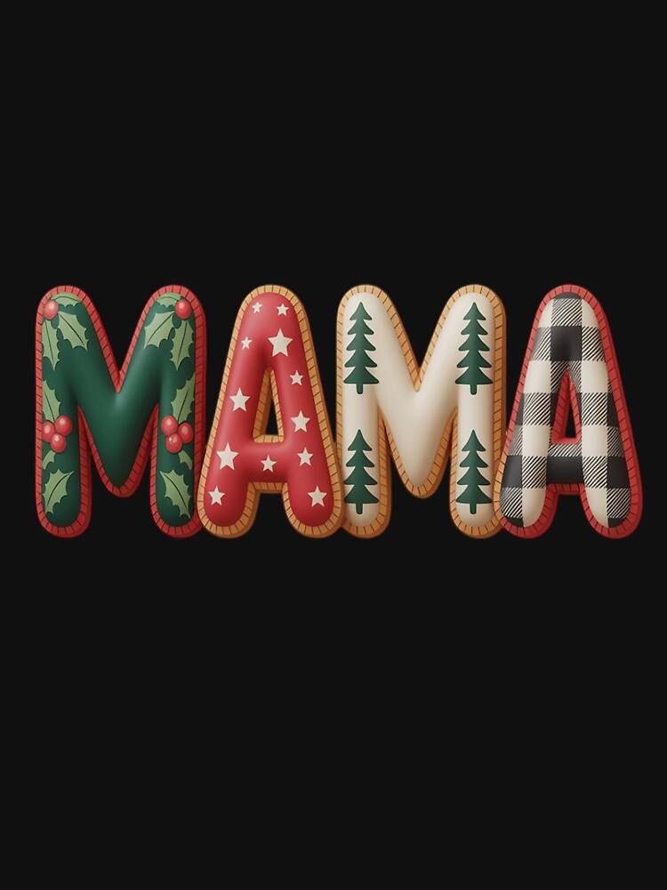 Christmas Tree Cake Mama Xmas Mom Family Matching Womens by VladoZork