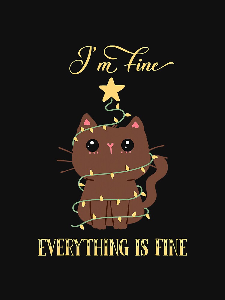 Cat Wrapped In Christmas Lights Im by atalia8932