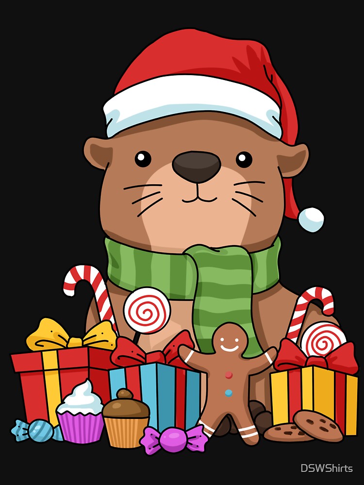 Christmas Otter Gift Kids Sea Otter Gifts Women Sea Otter by DSWShirts