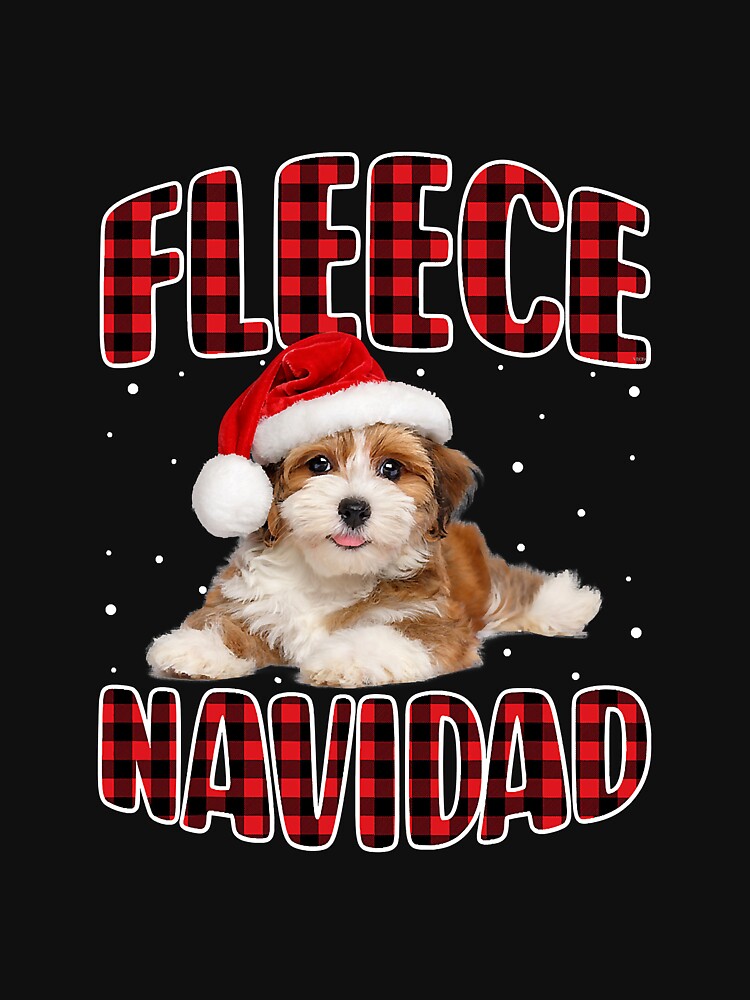 Fleece Feliz Navidad Dog Christmas by gonzales6422