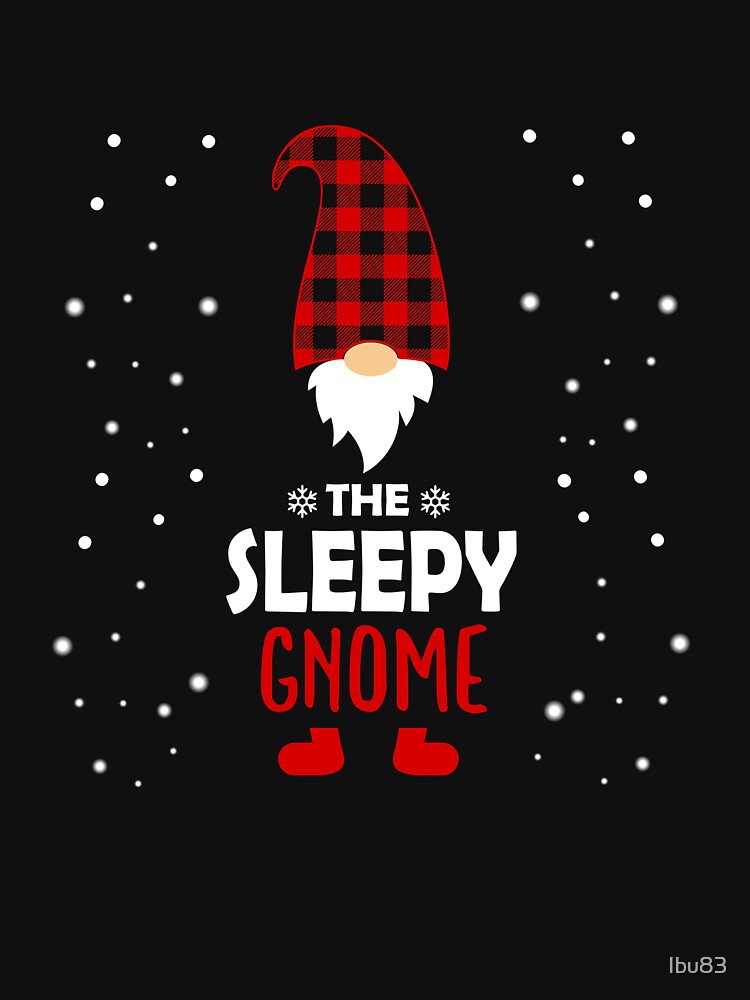 Christmas the sleepy Gnome Red Plaid Gift by Ibu83