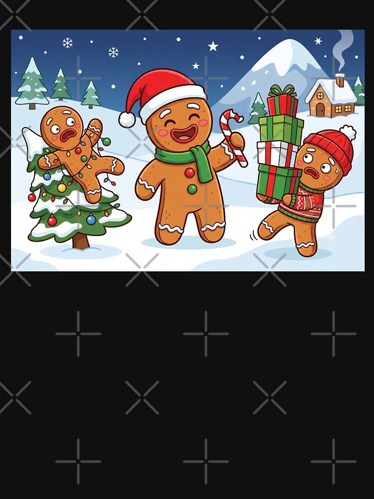 funny christmas gingerbread man by Softie Sticker Studio