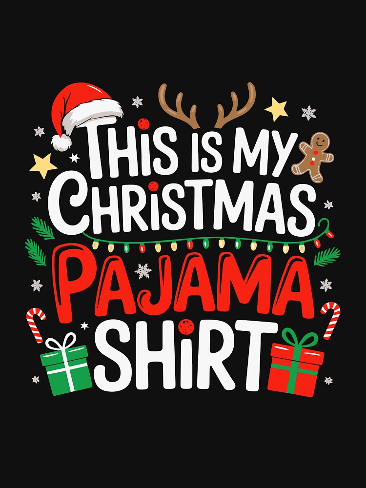 This Is My Christmas Pajama Shirt Funny Xmas PJs Men Women by clothesy7