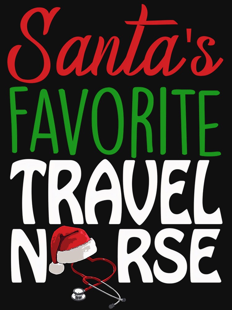 Classic Vintage Merry Retro Nurse Santas Christmas Favorite by Olincristie