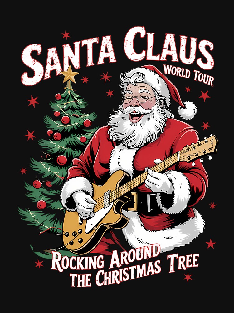 Santa Claus Christmas Tree Rock by LunaCrazeArt