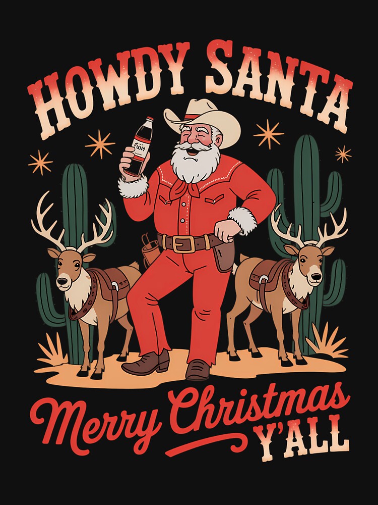 Howdy Santa Western Santa Christmas by blueyeeti