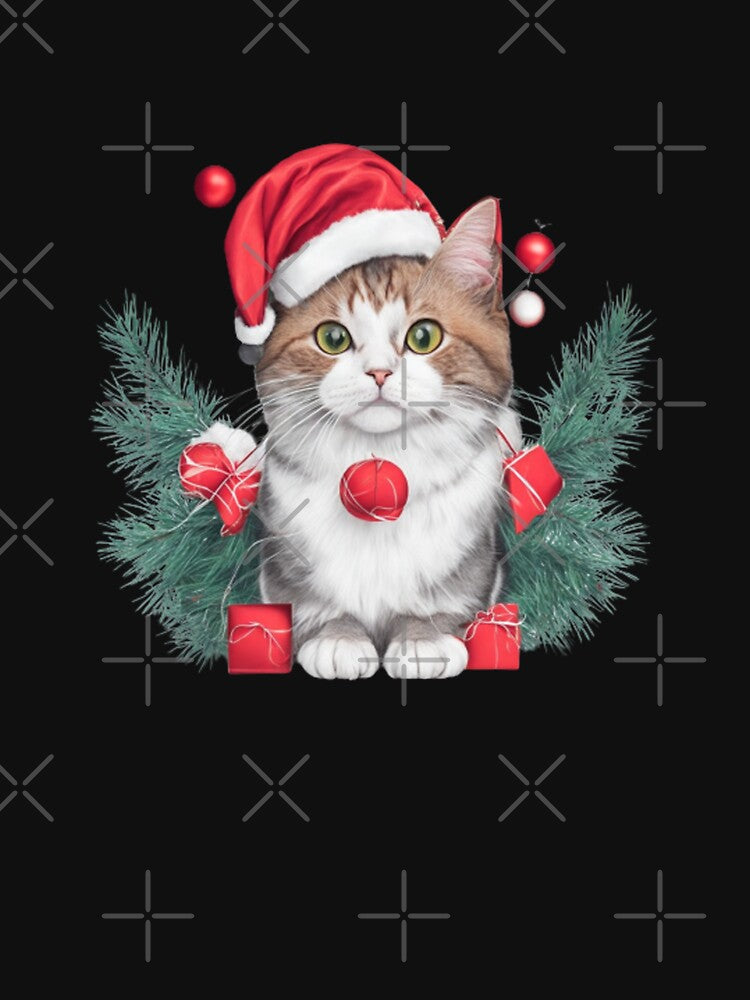 Funny santa cat by halazidan