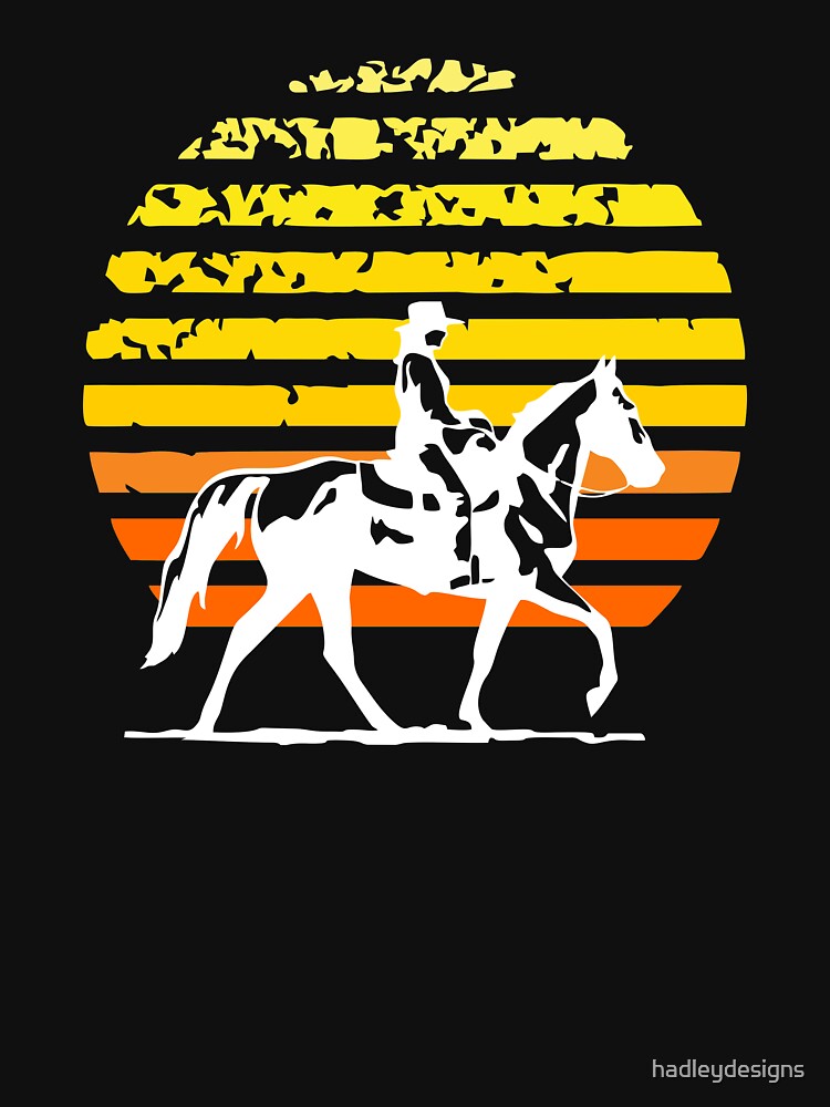 Horse riding vintage cowgirl Equestrian horseback gift women by hadleydesigns