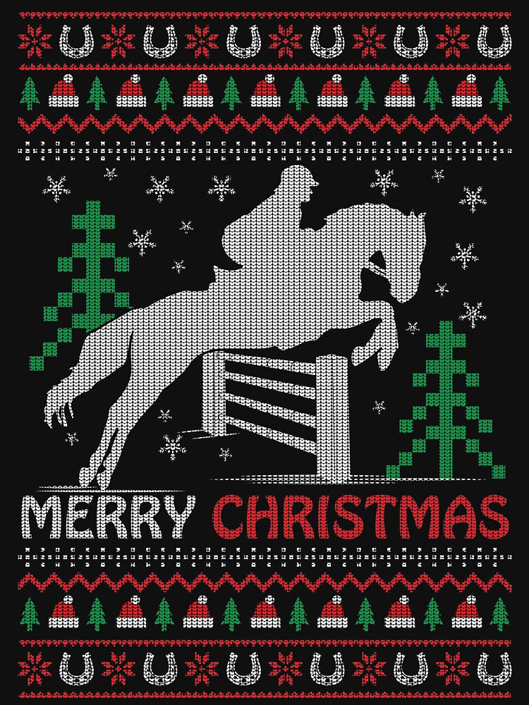 Ugly sweater Christmas horse riding rider tee Ugly sweater Christmas horse riding rider tee horses lovers by jojocat90