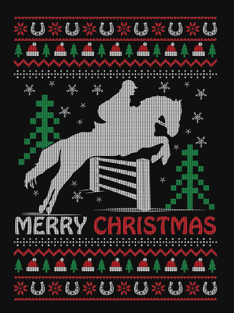 Ugly sweater Christmas horse riding rider tee horses lovers Ugly sweater Christmas horse riding rider tee by jojocat90
