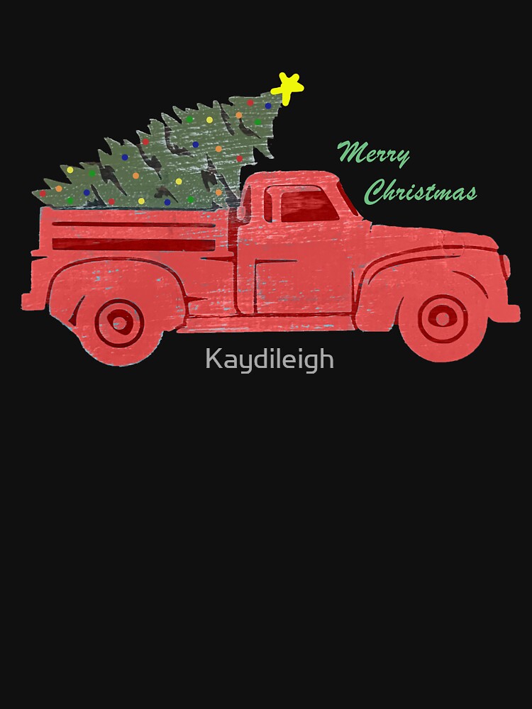 Red Christmas Truck by Kaydileigh