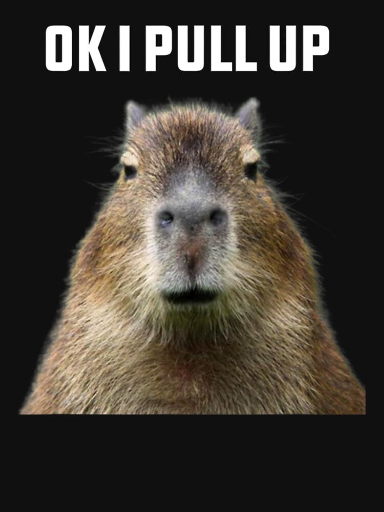 Ok I Pull Up Capybara by lancelotgrif