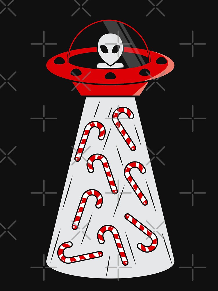 Alien Candy Cane Funny Christmas Candy Cane For Kids by Ryan89-Design