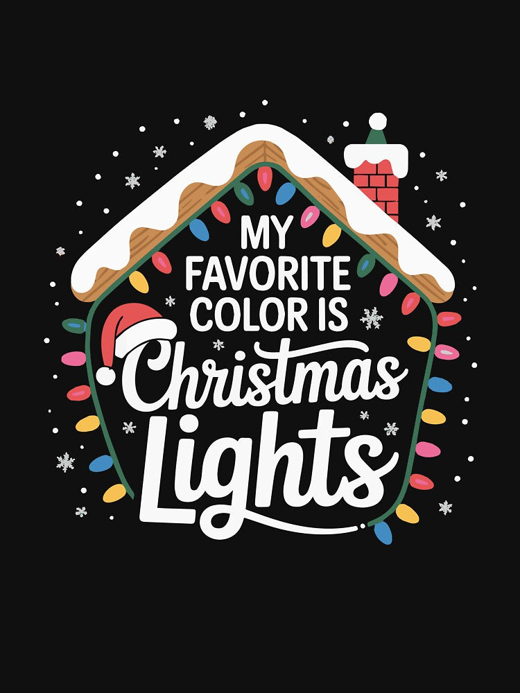Gingerbread House My Favorite Color Is Christmas Lights by clothesy7