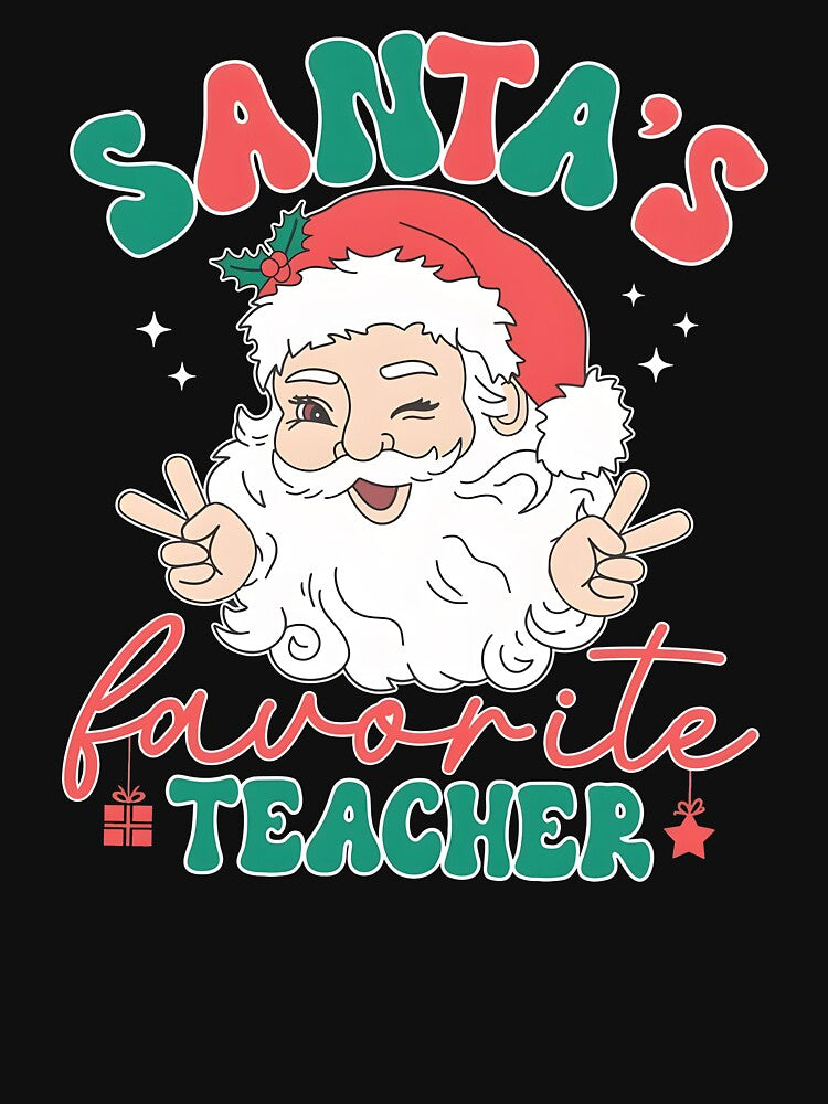 Christmas Teacher, Santa Favorite Teacher by Gwenaelbain