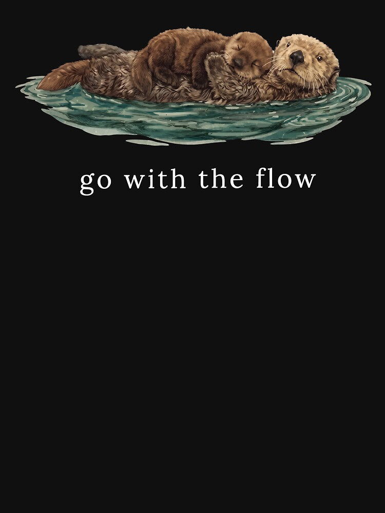 Go With The Flow Sea Otter by ElizabethMorri2