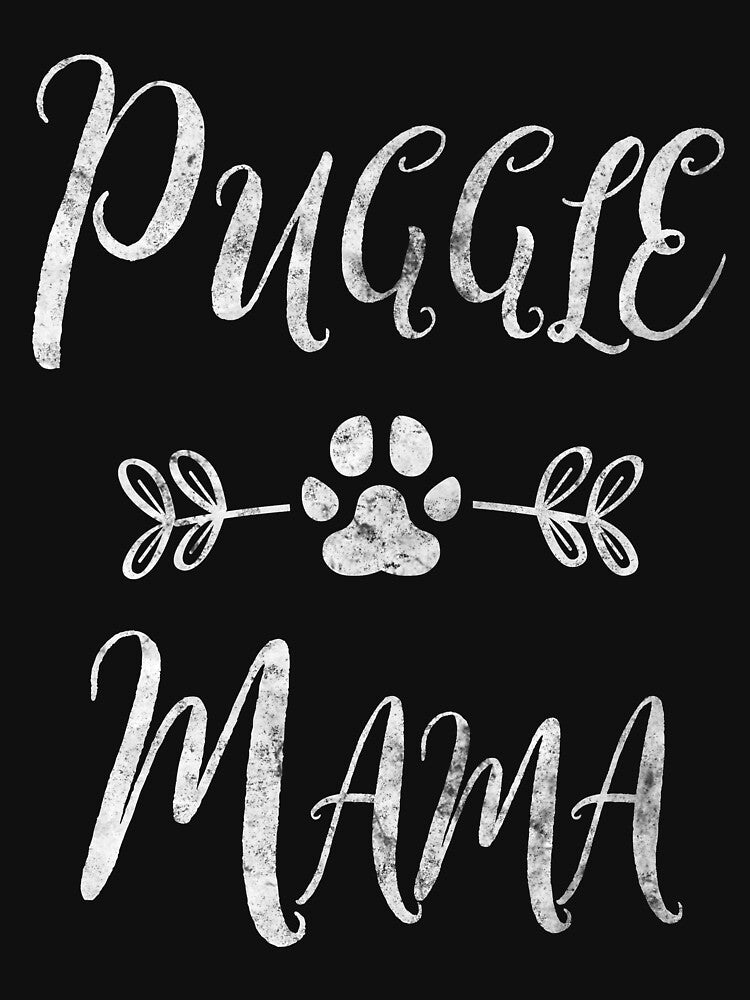 Puggle Mama Shirt Pug Mom Beagle Lover Owner Gift Dog Mom by KuznecovaDesign