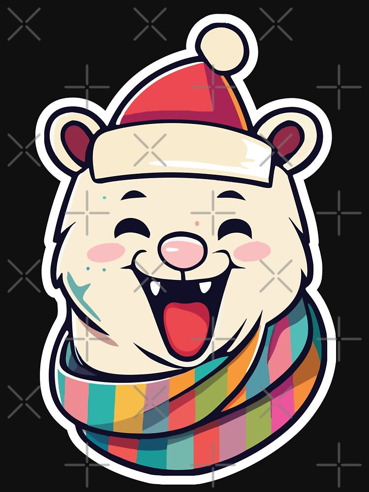 Arctic Elegance Polar Bear in Winter Wonderland by CreativeNewDawn