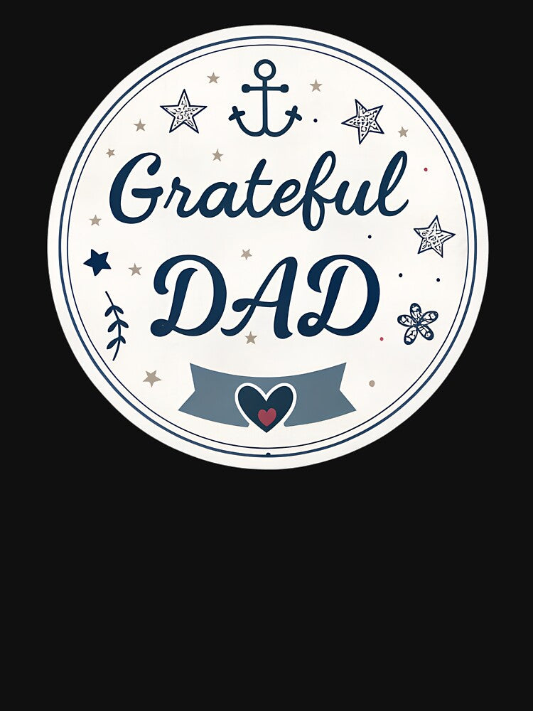 Grateful Dad Minimal  – Classy Father’s Day Gift Design by VividOrganica