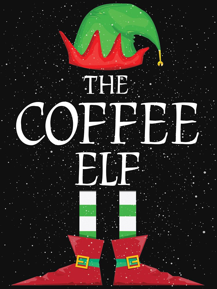 Coffee Elf Family Matching Christmas Group Funny Gift by Teejamson