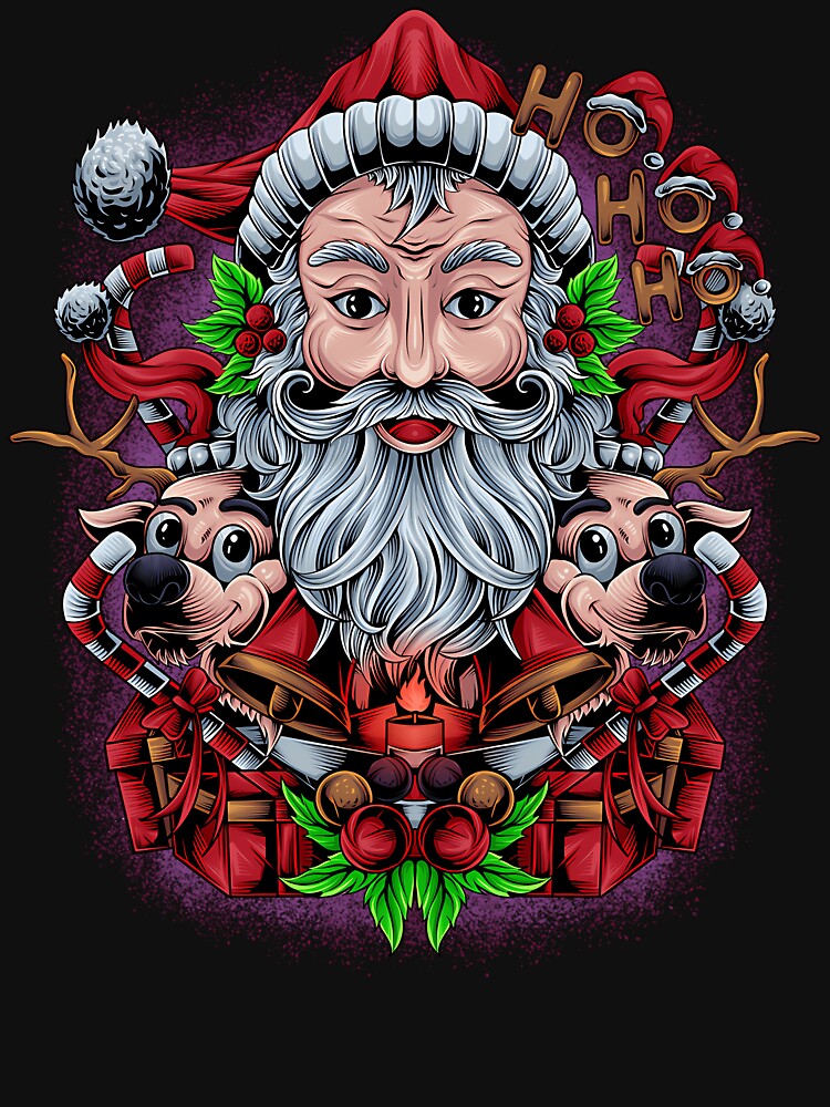 Retro vintage pink santa claus by AbsurdVibes