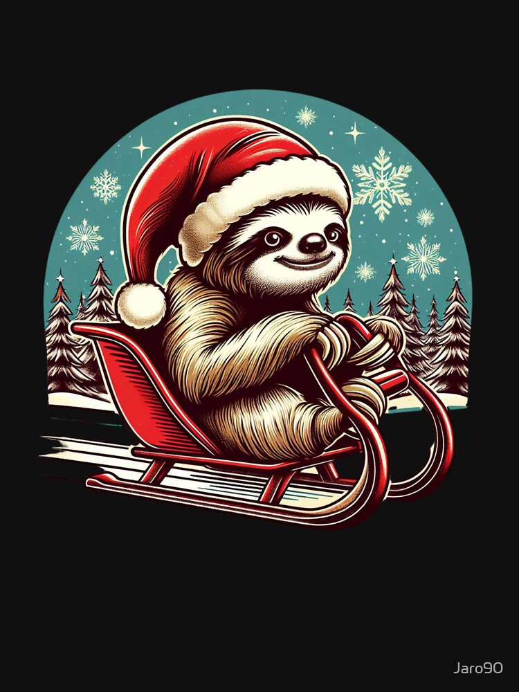 Christmas Sled Sloth by Jaro90