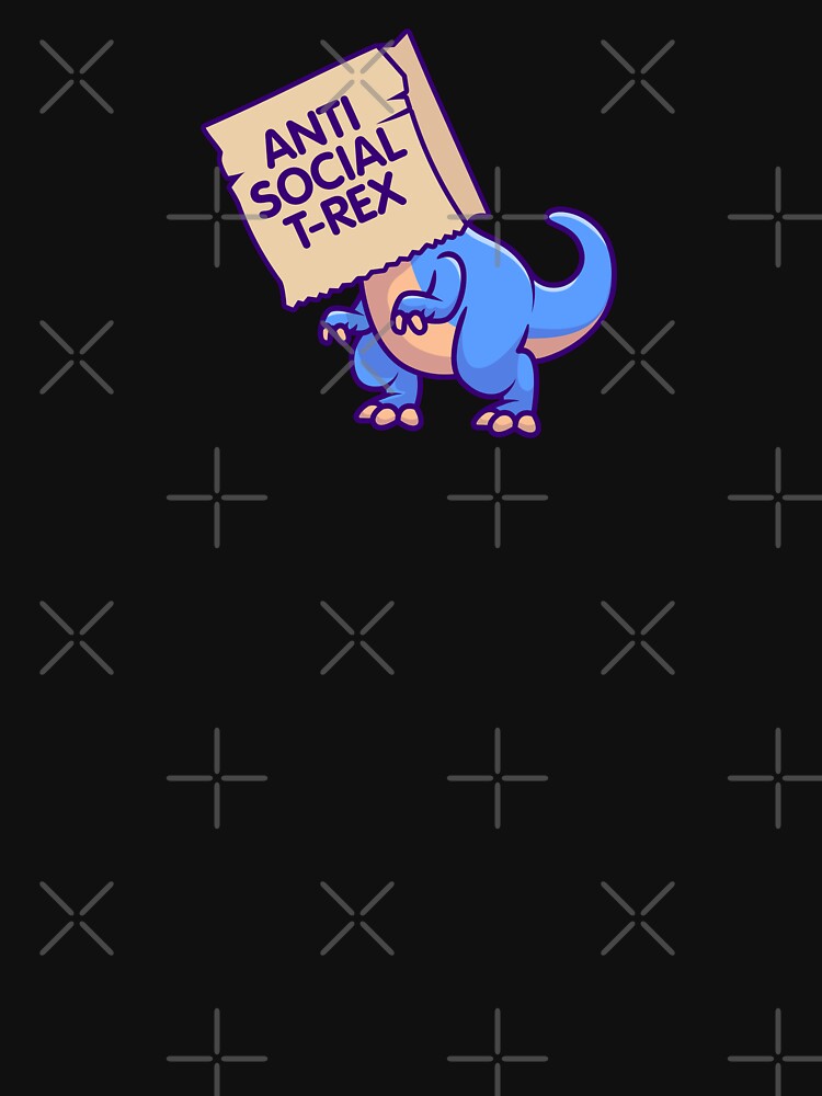 Anti social T-Rex by Lhadii
