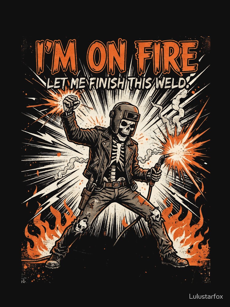 On Fire Let Me Finish Weld Punk Halloween Welder by Lulustarfox