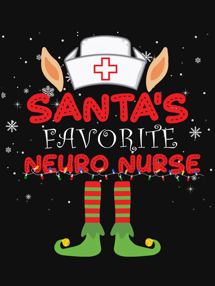 Nurse Santas Christmas Classic Merry Retro Vintage Favorite by Olincristie