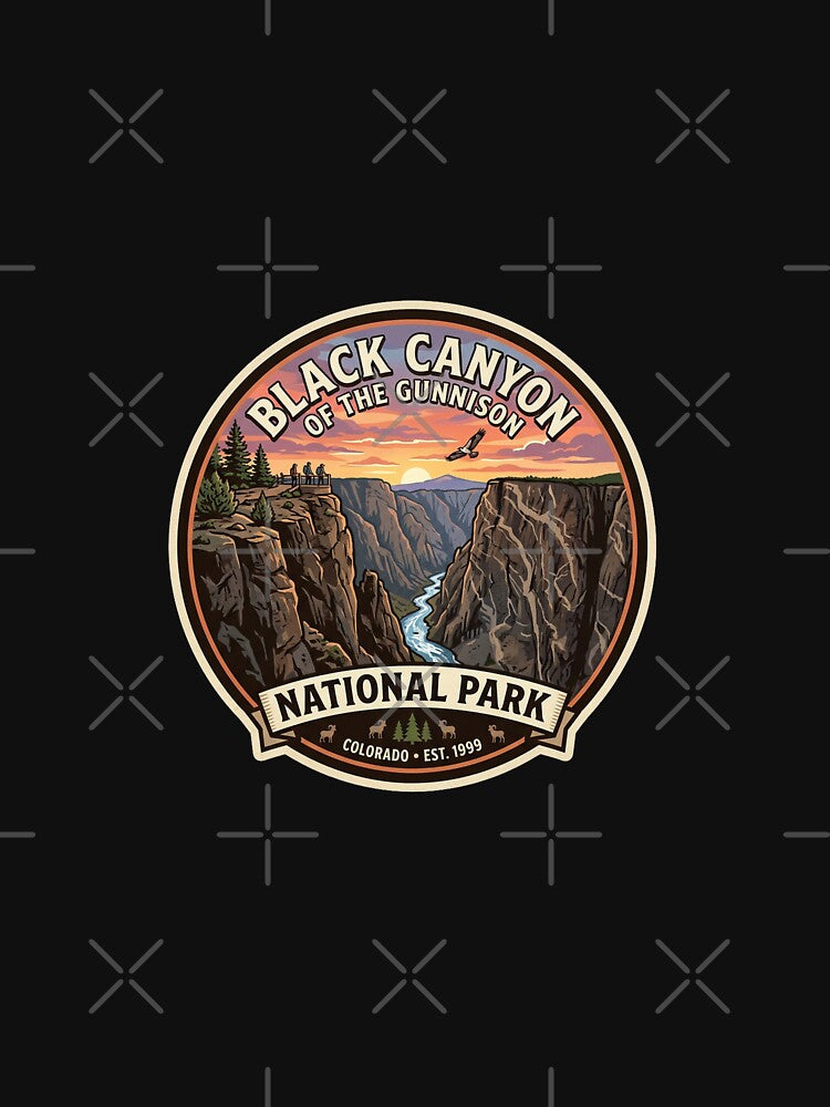 Black Canyon Of the Gunnison National Park Colorado  USA National Park by TulipaGraphics