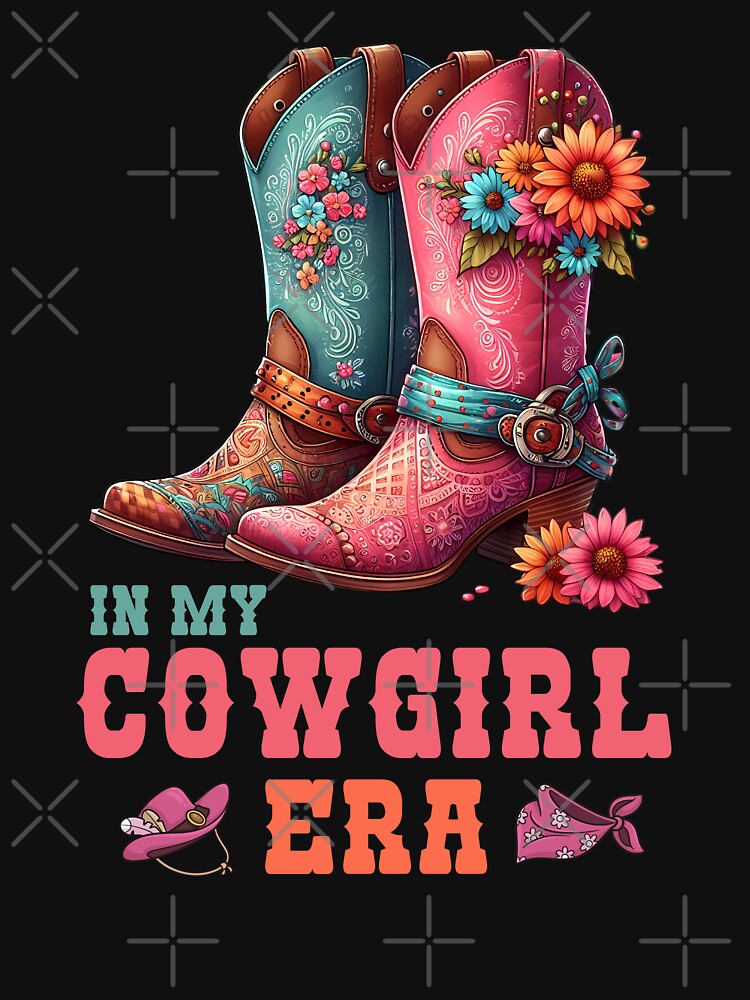In My Cowgirl Era Groovy Cute Boots cowgirl with flower by MTRBSK11